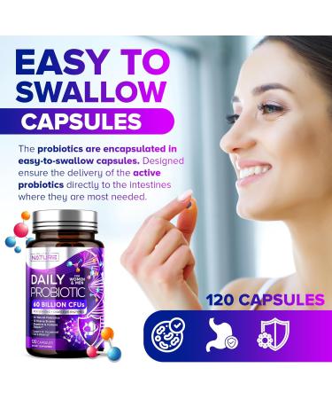 Built by Nature Probiotic for Women & Men 60 Billion CFU 10 Strains + Prebiotics & Digestive Enzymes Supports Digestive Immune Reduce Gas & Bloating Shelf Stable Non-GMO - 120 Capsules 120 Count (Pack of 1) - Buy Online on GoSupps.com