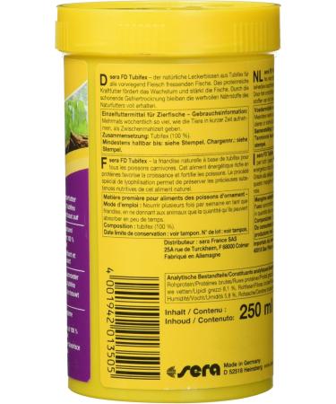 Sera Tubifex Cubes 250 ml - Premium Fish Food for Aquariums | 1 Pack Tubifex for Healthy Fish - Buy Online on GoSupps.com