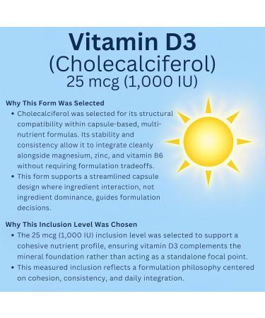 Magnesium Glycinate Complex 4-in-1 - Chelated Magnesium Bisglycinate (150 mg Elemental) with Zinc Picolinate Vitamin D3 & B6-120 Vegan Capsules Non-GMO - Men & Women - Buy Online on GoSupps.com