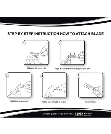 100 Blades + Facn Professional Japanese Straight Edge Barber Razor - Salon Quality Shavette - Buy Online on GoSupps.com