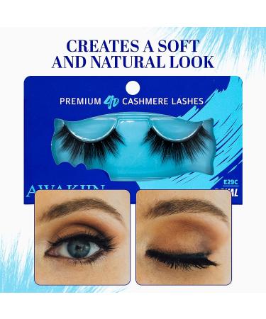 AWAKIIN 4D Premium Cashmere Natural False Lashes - Self Adhesive Reusable Fake Eyelashes for Natural & Volume Look (Royal) - Buy Online on GoSupps.com