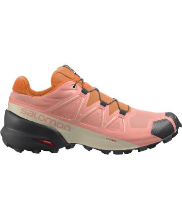 Salomon Women's Speedcross 5 Trail Running Shoes - Size 8, Blooming Dahlia/Black/Vibrant Orange - Buy Online on GoSupps.com