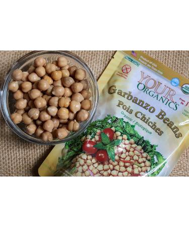 Jyoti Your Organics Garbanzo Beans 10 oz (Pack of 6) - All Natural, Gluten Free, Vegan - Made in USA, BPA Free, NON-GMO, Low Salt - Buy Online on GoSupps.com