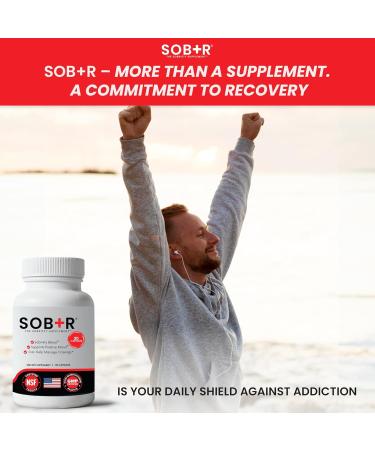 SOB+R Natural Drug Recovery Supplement | Alcohol Craving Blocker for Addiction Support | Restores Nutrients Boost Mental Clarity | Vegetarian Capsules - Therapist Formulated Made in USA | 30 Count - Buy Online on GoSupps.com