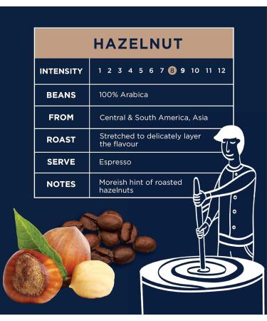 CafePod Hazelnut Flavoured Coffee Pods - 60 Nespresso Compatible Capsules - Buy Online on GoSupps.com