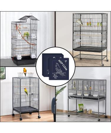 Bird Cage Liners Parrot Cage Liners 50pcs Disposable Cage Liners for Birds Non-Woven Pre-cut Large Bird Cage Liners For Parrot Parakeet Conure Cockatiel Bird Cage Paper Liners 20 x 18 inch Blue 50Pcs Blue - Buy Online on GoSupps.com