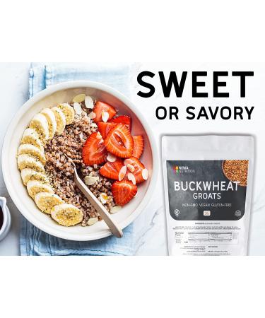 Newa Nutrition Organic Buckwheat Groats: Non-GMO, Gluten-Free, Vegan & Keto-Friendly - Buy Online on GoSupps.com