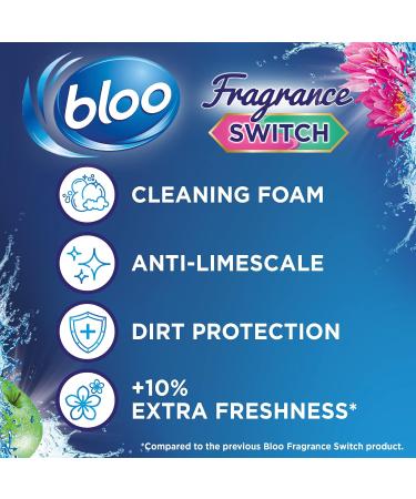 Bloo Fragrance Switch Lily & Apple Premium Toilet Rim Block 50g - Floral Apple & Water Lily - Buy Online on GoSupps.com