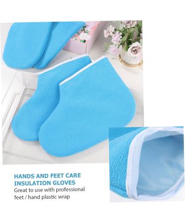 LIFKOME Kit Accessoires Paraffine Mains et Pieds Taille Unique Maintien Chaleur Bleu Fonc Soin Hydratant Spa Usage Professionnel et Domicile - Buy Online on GoSupps.com