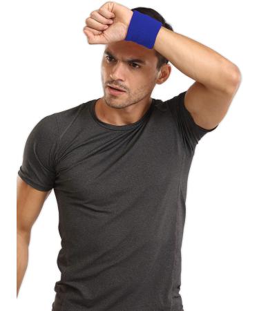 Sports Wristband - Workout Wrist Band  Wrist Sweat Bands for Men & Women - Sweat Bands for Wrists - Sweat Band Wristbands - Buy Online on GoSupps.com