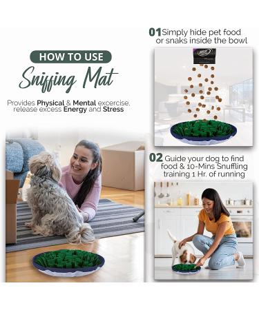 Adjustable Snuffle Mat for Dogs - Interactive Dog Puzzle Toy for Mental Stimulation and Slow Feeding - Enrichment Foraging Mat for Stress Relief - Buy Online on GoSupps.com