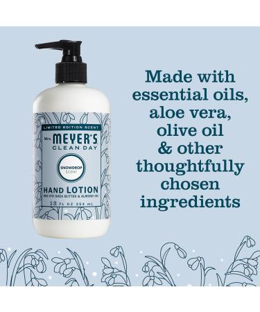MRS. MEYER'S CLEAN DAY Hand Lotion, Snowdrop Scent, 12 Ounce Bottle 12 Fl Oz (Pack of 1) - Buy Online on GoSupps.com