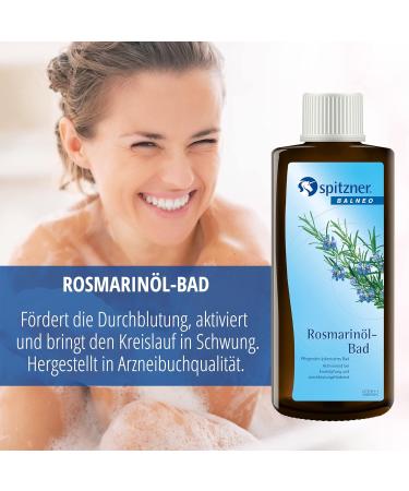Spitzner Health Bath Rosemary Oil 190ml | Essential Oil Bath Essence for Circulation & Wellness - Buy Internationally - Buy Online on GoSupps.com