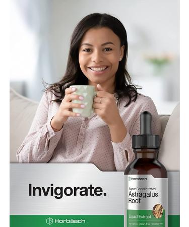 Astragalus Root Extract | 2 oz Super Concentrated Tincture | Alcohol-Free, Vegetarian, Non-GMO, Gluten-Free | Horbaach - Buy Online on GoSupps.com