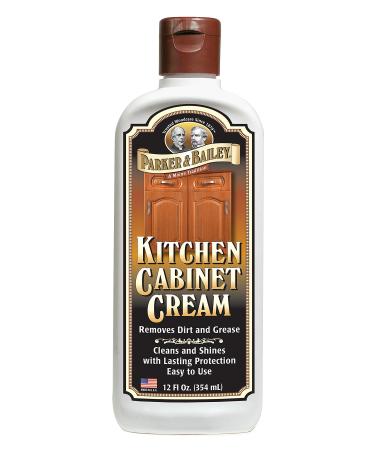 PARKER & BAILEY KITCHEN CABINET CREAM - Multi-surface Wood Cleaner and Polish Furniture Quick Shine Restorer Protector Kitchen Cabinets Surface Cleaner House Cleaning Supplies Home Improvement 12 Ounce - Buy Online on GoSupps.com