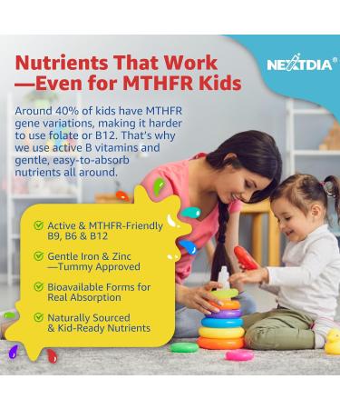 Nextdia Kids Multivitamin Gummies 60 Counts with Saffron Gummies for Kids 120 Counts - Buy Online on GoSupps.com