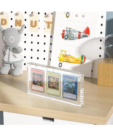 Wildnut Transparent Card Display Case - 35PT Acrylic TCG Triple Card Stand for Standard Comics, Sports, and Baseball Cards (20mm) - Buy Online on GoSupps.com