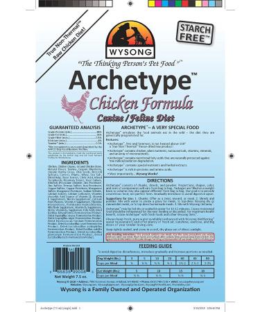 Wysong Archetype Raw Canine/Feline Diet Dog/Cat Food - Chicken Formula 7.5oz Bag - Buy Online on GoSupps.com