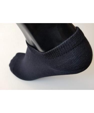 Shaii Non-Binding Thin Low Cut Diabetic Socks - Black (L-XL) - Buy Online on GoSupps.com