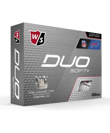 WILSON Staff Duo Soft/Soft+/NFL Golf Ball Buffalo White - Buy Now for Exceptional Performance - Buy Online on GoSupps.com