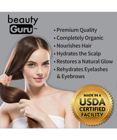 GuruNanda Jamaican Black Castor Oil 2 fl oz (Pack of 2) - 100% Pure Cold-Pressed Oil for Hair Growth, Eyelash, Eyebrow, and Scalp Nourishment - Buy Online on GoSupps.com