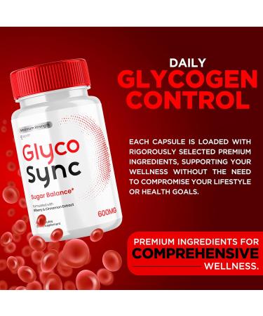 (2 Pack) Glyco Sync Capsules Official Glyco Sync Balance Pills with All Natural Ingredients Advanced Formula GlycoSync Joint Health and Wellness Support Max Strength for Men & Women (120 Capsules) - Buy Online on GoSupps.com