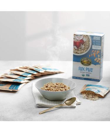 Natureâ€™s Path Flax Plus Instant Oatmeal - Organic & Healthy, 8 PouchesBox, 14oz (Pack of 6) - Buy Online on GoSupps.com