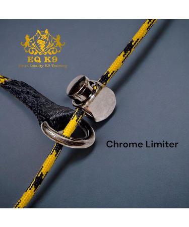 Handmade 4mm EQ K9 Slip Collar for Dog Training - Chrome Limiter, Strap Handle - L (56cm) - Buy Online on GoSupps.com