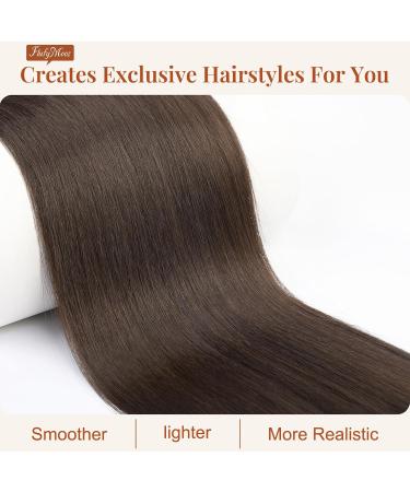 Flufymooz 66cm Dark Chocolate Brown Ponytail Extension - Curly Horse Tail Synthetic Hair for Women - Buy Online on GoSupps.com