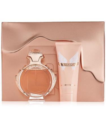 Paco Rabanne Olympea 2.7oz Edp Spray 3.4oz Sensual Body Lotion 2pc Set Women 2count 2.7 Ounce (Pack of 1)