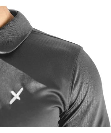CFLEX Men's Sport Shirt - Fitness Polo Shirt for Active Lifestyle | Sportswear Collection XXL Grey - Buy Online on GoSupps.com
