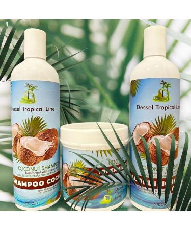 Coconut Hair Conditioner & Shampoo with Argan Oil - 100% Natural for Dry Scalp & Hair Growth - Buy Online on GoSupps.com