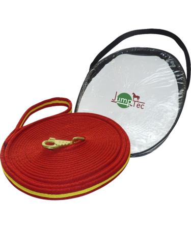 Jumptec 520108 Padded lunge line 8 m red / yellow