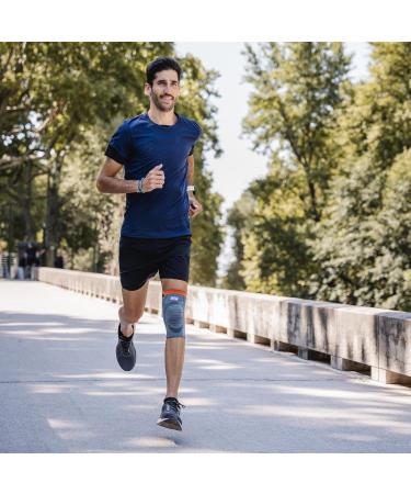 THUASNE Reinforced Support Knitted Sport Knee Pad - XXL Gray - CE Certified Medical Device - Buy Online on GoSupps.com