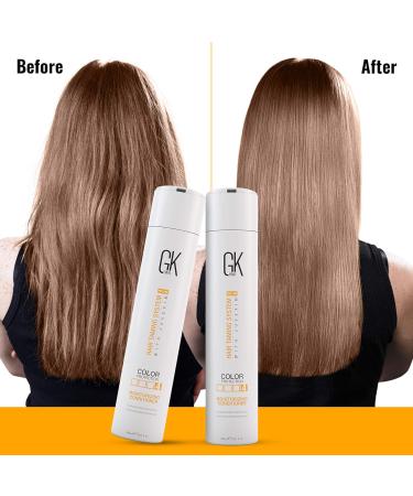 Global Keratin GKhair Moisturizing Conditioner Color Protection 300ml/ 10.1 fl. oz | Organic Oil Extracts - Sulfate Paraben Free - For Damaged and Dry Hair Conditioning - Women & Men | All Hair Types - Buy Online on GoSupps.com