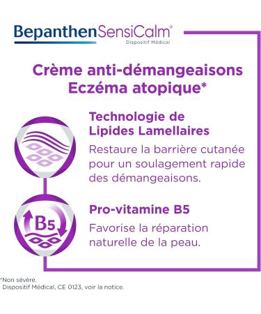 Bepanthen Sensicalm Anti-Itch Cream - Medical Device - Atopic Eczema Itching - Cortisone Free - Adult Horn - 2 Pack of 50g (100g Total) - Buy Online on GoSupps.com