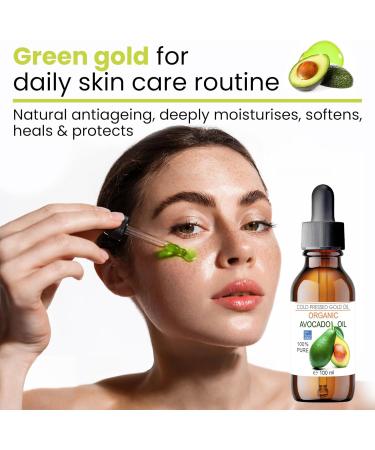 Avocado Oil for Hair Pure Avocado Oil 1000ml Stretch Marks Chapped Skin Moisturizing Face Body Penetrates Skin Up To 6 Times Better Than A Body Cream - Buy Online on GoSupps.com