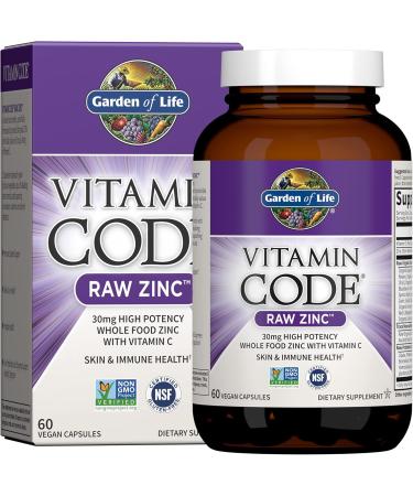 Garden of Life & Zinc Supplements 30mg High Potency Raw Zinc and Vitamin C Multimineral Supplement Vitamin Code/Trace Minerals & Probiotics for Skin Health & Immune Support 60 Vegan Capsules Probiotics + Zinc Supplements  - Buy Online on GoSupps.com