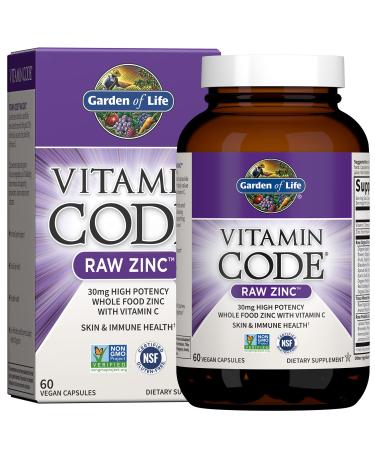 Garden of Life Vitamin Code RAW Zinc - 60 Capsules