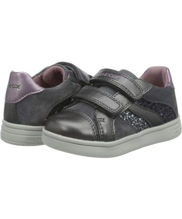 Geox Baby Girls B Djrock Low-Top Sneakers - Dark Grey | Size 3.5 UK - Buy Online on GoSupps.com