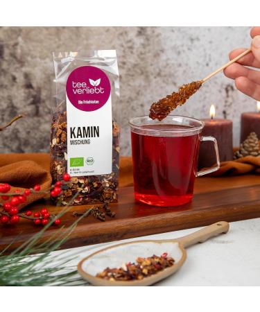  tee verliebt teeverliebt Organic Fireplace Blend - Loose Leaf Fruit Tea - 100g - Buy Online on GoSupps.com