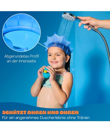 RizzoCrew Children's Shower Hood | No Tears Hair Washing | Safe & Fun Hair Wash Protection - Buy Online on GoSupps.com