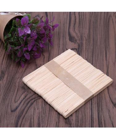 Manyo 50 Disposable Wooden Sticks - Wax Hair Removal Tongue Depressor & Bamboo Depilatory Kit Accessories | International Shipping Available - Buy Online on GoSupps.com