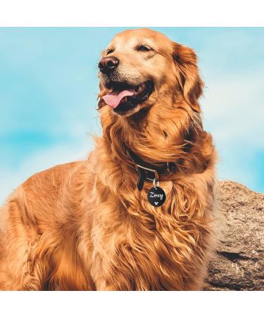 Yehanti Personalized Dog Tag - Engraved Stainless Steel Name Tag for Collars - Custom Name Phone & Address for Dogs Cats & Puppies - Buy Online on GoSupps.com