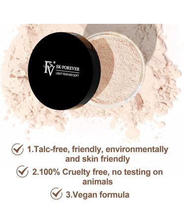 FV Loose Setting Powder Talc Free Translucent Face Powder for Lightweight Natural Finish Formula Without Shine Fine Lines and Smooth Pores for Oily Dry Normal Skin Types 10g Ivory - Buy Online on GoSupps.com