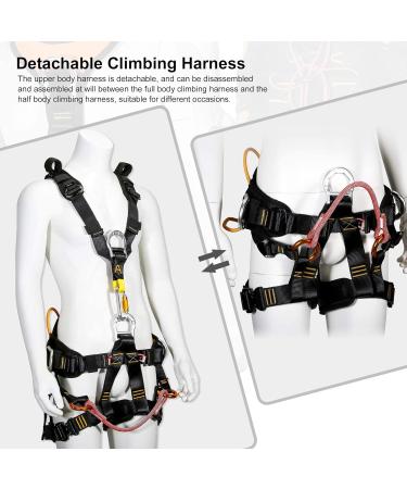 Enjohos Full Body Climbing Belt - Safe & Comfortable for Mountaineering Tree Climbing & Fire Rescues | High-Strength Polyester with Removable Seat Belt - Buy Online on GoSupps.com