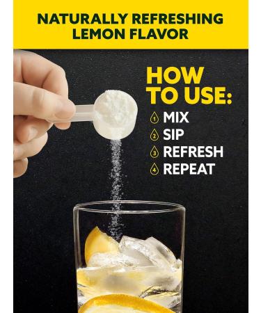 Nature's Truth Electrolytes Powder | Sugar-Free Vegan & Non-GMO | Gluten-Free Hydration Supplement with B Vitamins | Refreshing Lemon Flavor - Buy Online on GoSupps.com