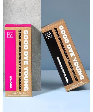 Good Dye Young None More Black Semi-Permanent Hair Dye Additive - 5 oz | Shop Internationally for Vibrant Color - Buy Online on GoSupps.com