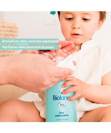Biolane - Organic baby leave-in cleansing water - ECOCERT - Soothes and protects baby's skin - 500 ml - Made in France - Buy Online on GoSupps.com