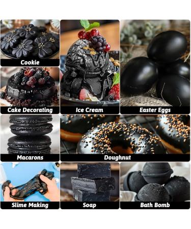 Gel Food Coloring - 80ml Black Gel Based Food Dye Vibrant Tasteless Concentrated Food Coloring for Cake Cookie Decorating Easter Egg Icing Fondant Baking Macaron - 2.71 Fl.Oz Bottles (Christmas) - Buy Online on GoSupps.com